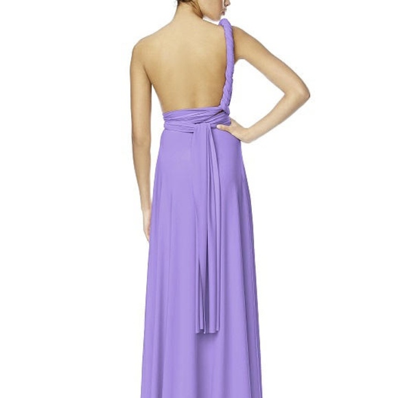 NWT Dessy Luxtwist Wrap Dress Bridesmaids Prom - Picture 2 of 8